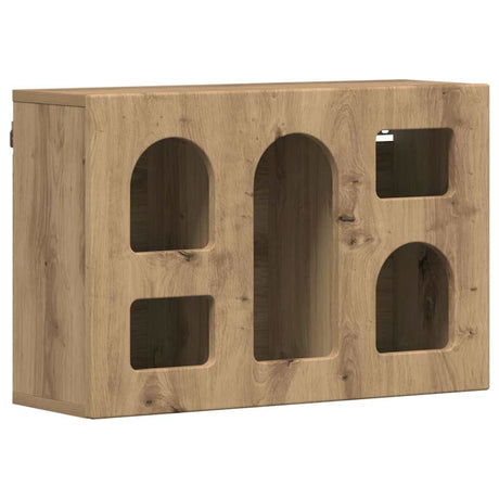 Vidaxl hangkast elst artisanaal eiken 60 x 20 x 40 cm bewerkt hout