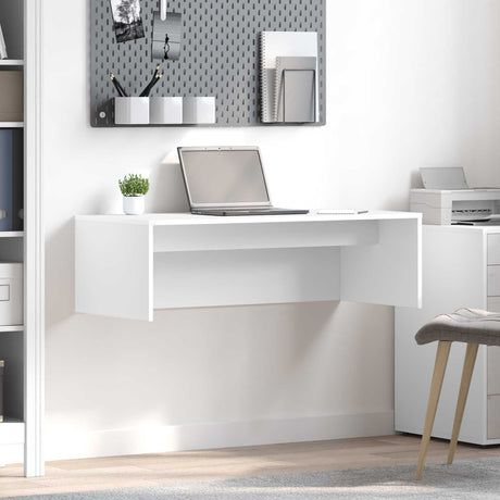 Vidaxl wandbureau wit bewerkt hout 100 x 45 x 30 cm