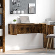 Vidaxl wandbureau gerookt eiken 100 x 45 x 30 cm bewerkt hout