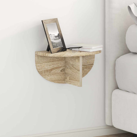 Vidaxl wandplank muurmontage sonoma eiken 38 x 19 x 19 cm bewerkt hout