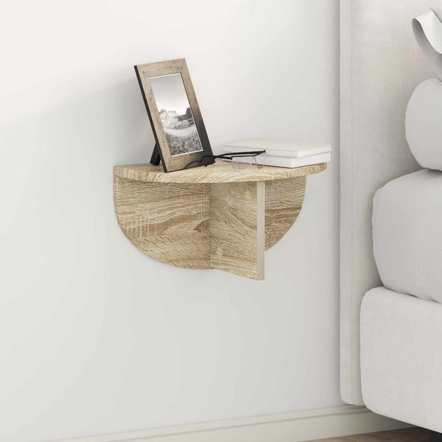 Vidaxl wandplank muurmontage sonoma eiken 38 x 19 x 19 cm bewerkt hout