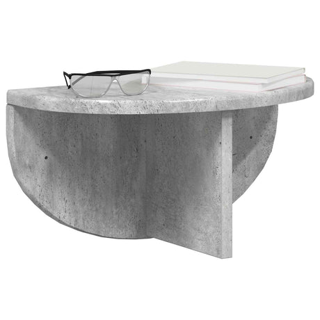 Vidaxl wandplank 2 st beton grijs 38 x 19 x 19 cm bewerkt hout