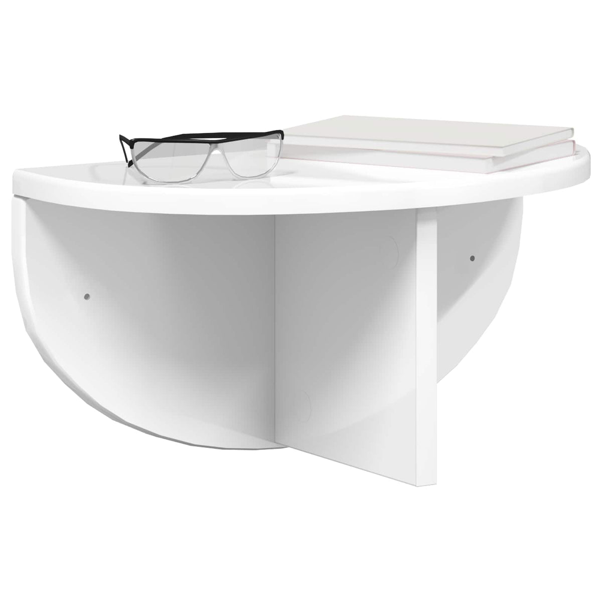 Vidaxl wandplank muurmontage hoogglans wit 38 x 19 x 19 cm