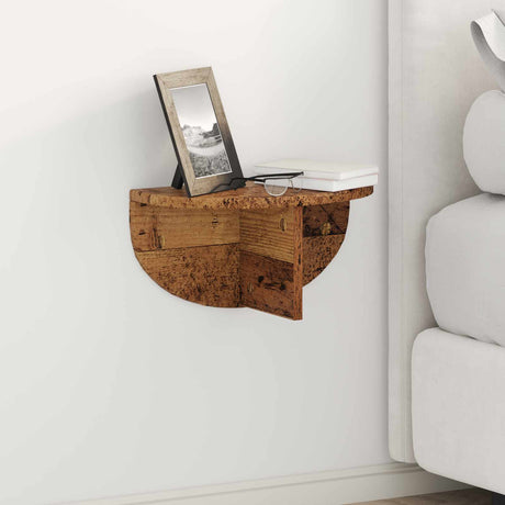 Vidaxl wandplank 2 st oudhout 38 x 19 x 19 cm