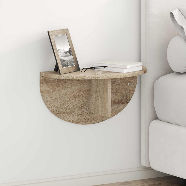 Vidaxl wandplank muurmontage sonoma eiken 48 x 24 x 24 cm bewerkt hout