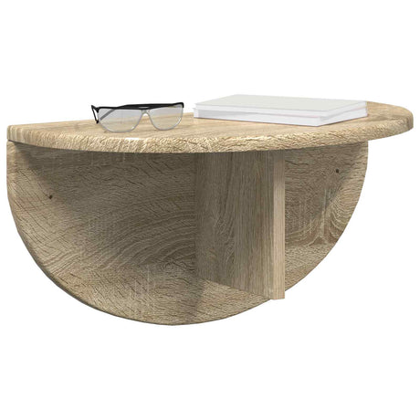 Vidaxl wandplank muurmontage sonoma eiken 48 x 24 x 24 cm bewerkt hout