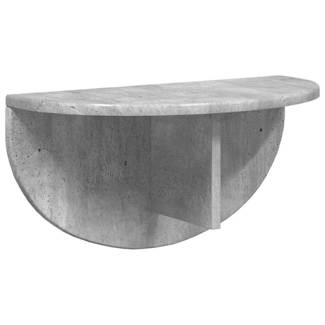 Vidaxl wandplank muurmontage beton grijs 48 x 24 x 24 cm bewerkt hout