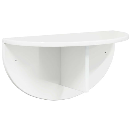 Vidaxl wandplank muurmontage hoogglans wit 48 x 24 x 24 cm