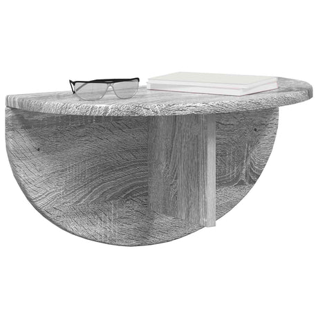Vidaxl wandplank muurmontage grijs sonoma 48 x 24 x 24 cm bewerkt hout