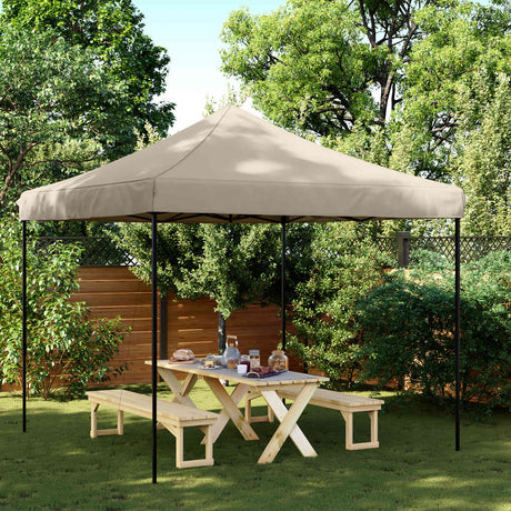Vidaxl partytent 292 x 292 x 315 cm taupe oxford stof