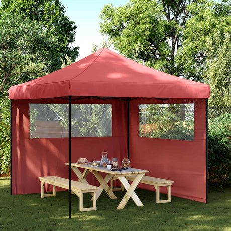 Vidaxl partytent 292 x 292 x 315 cm bordeauxrood oxford stof
