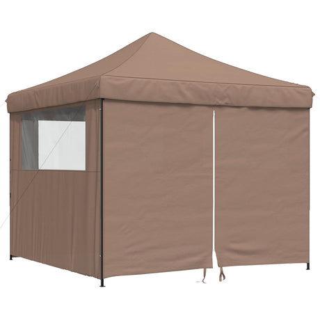 Vidaxl partytent 292 x 292 x 315 cm bruin oxford stof