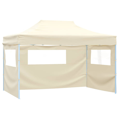 Vidaxl partytent 280 x 410 x 315 cm crèmekleurig oxford stof