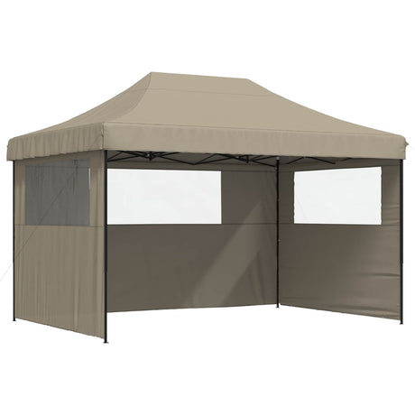 Vidaxl partytent 279 x 410 x 315 cm taupe oxford stof