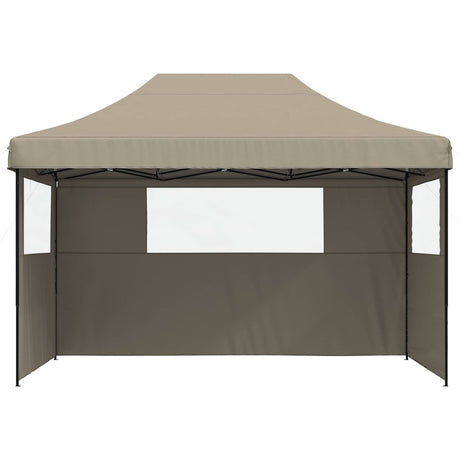 Vidaxl partytent 279 x 410 x 315 cm taupe oxford stof