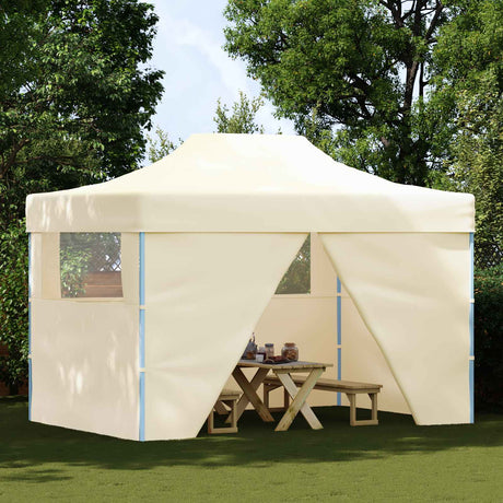 Vidaxl partytent 280 x 410 x 315 cm crèmekleurig oxford stof