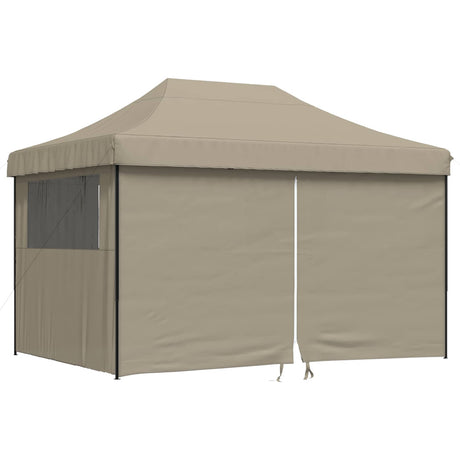 Vidaxl partytent 279 x 410 x 315 cm taupe oxford stof