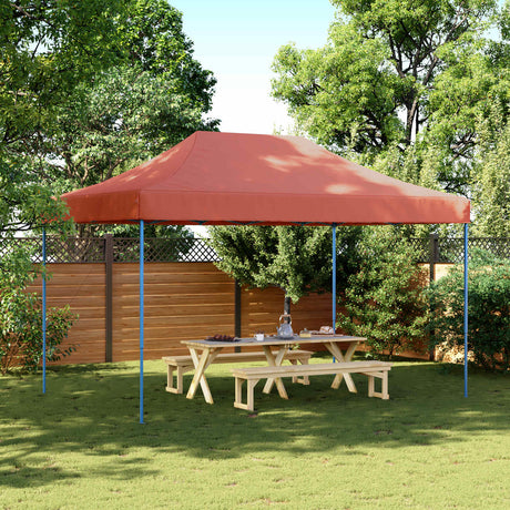 Vidaxl partytent 292 x 440 x 315 cm terracotta oxford stof