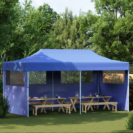 Vidaxl partytent 291 x 580 x 315 cm blauw oxford stof