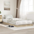 Vidaxl vloer bedframe sonoma 75 x 190 cm bewerkt hout