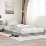 Vidaxl vloer bedframe grijs sonoma 80 x 200 cm bewerkt hout