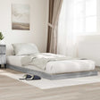 Vidaxl vloer bedframe grijs sonoma 100 x 200 cm bewerkt hout