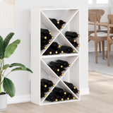 Vidaxl wijnrek 2 st wit 62 x 25 x 62 cm massief grenenhout