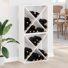 Vidaxl wijnrek 2 st wit 62 x 25 x 62 cm massief grenenhout