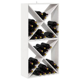 Vidaxl wijnrek 2 st wit 62 x 25 x 62 cm massief grenenhout