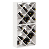 Vidaxl wijnrek 2 st wit 62 x 25 x 62 cm massief grenenhout