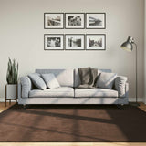 Vidaxl medium pile zachte en wasbare tapijt huarte bruin 200 x 200 cm