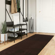 Vidaxl medium pile zachte en wasbare tapijt huarte bruin 400 x 80 cm