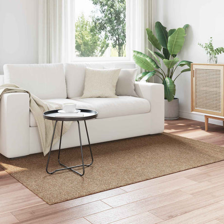Vidaxl binnen- en buitentapijt agira naturel 170 x 120 cm polyester