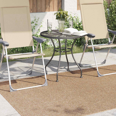 Vidaxl binnen- en buitentapijt agira naturel 230 x 160 cm polyester