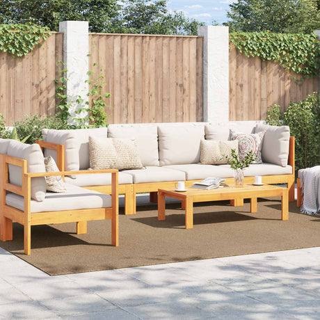 Vidaxl binnen- en buitentapijt agira naturel 280 x 200 cm polyester