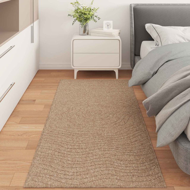 Vidaxl binnen- en buitentapijt agira naturel 150 x 80 cm polyester