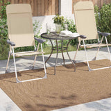 Vidaxl binnen- en buitentapijt agira naturel 200 x 140 cm polyester