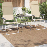 Vidaxl binnen- en buitentapijt agira naturel 200 x 200 cm polyester
