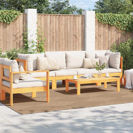 Vidaxl binnen- en buitentapijt agira naturel 340 x 240 cm polyester
