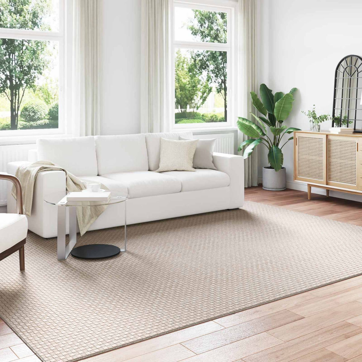 Vidaxl vloerkleden rechthoekig faro crème 280 x 200 cm polyester