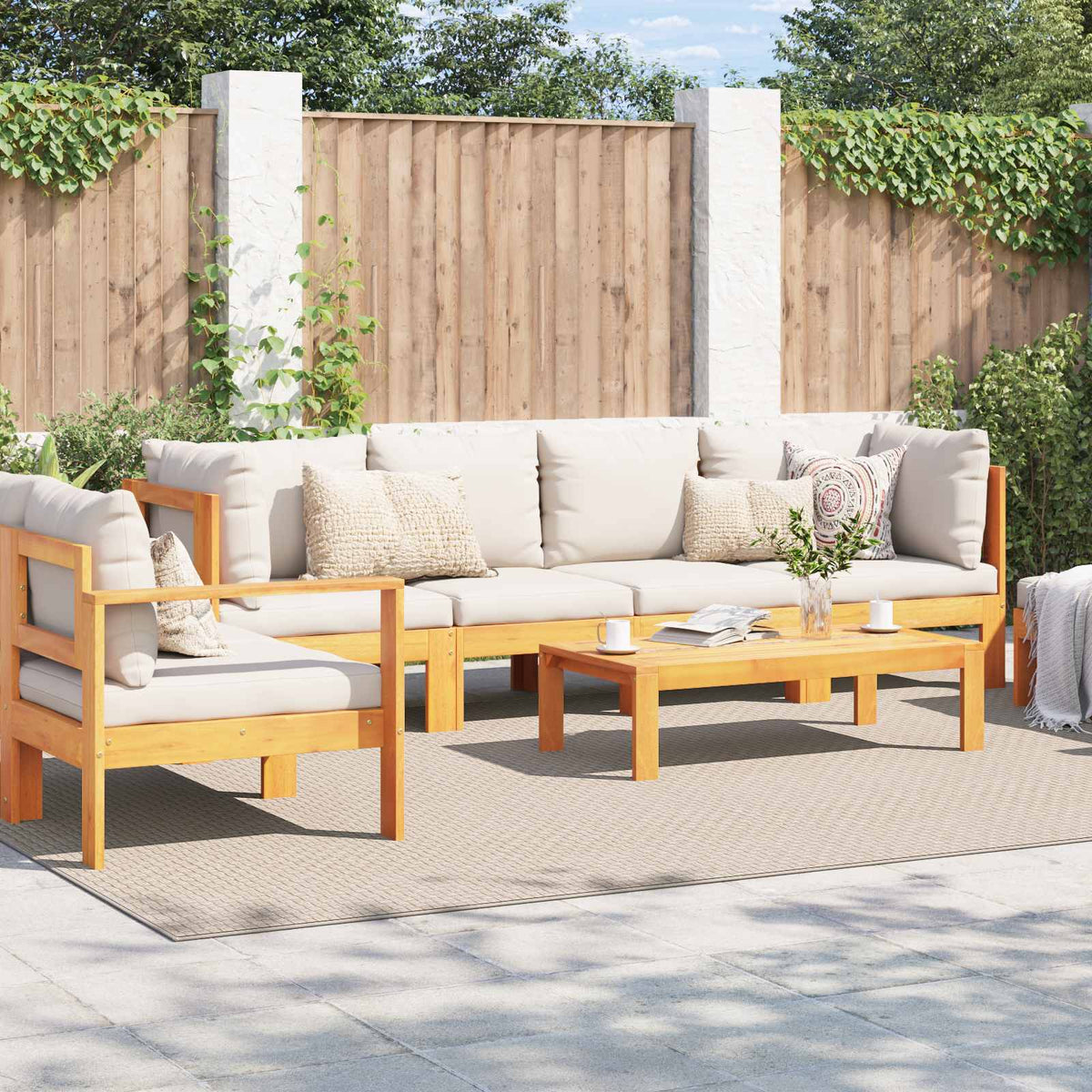 Vidaxl vloerkleden rechthoekig faro crème 340 x 240 cm polyester