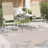 Vidaxl vloerkleden vierkant faro crème 120 x 120 cm polyester