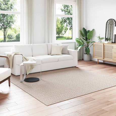 Vidaxl vloerkleden vierkant faro crème 240 x 240 cm polyester