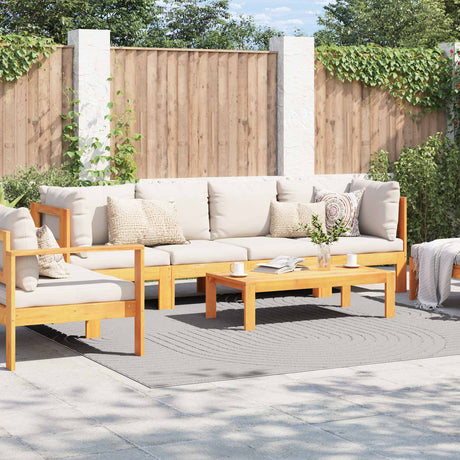 Vidaxl binnen- en buitentapijt palmeras crème 240 x 240 cm polyester
