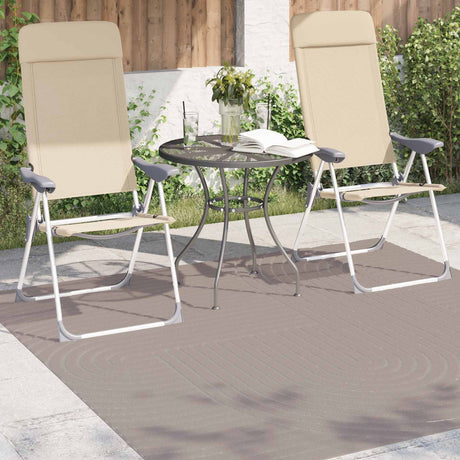 Vidaxl binnen- en buitentapijt palmeras beige 200 x 200 cm polyester
