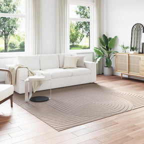 Vidaxl binnen- en buitentapijt palmeras beige 240 x 240 cm polyester