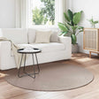 Vidaxl binnen- en buitentapijt palmeras beige ø 120 cm polyester