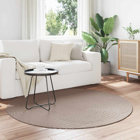 Vidaxl binnen- en buitentapijt palmeras beige ø 200 cm polyester
