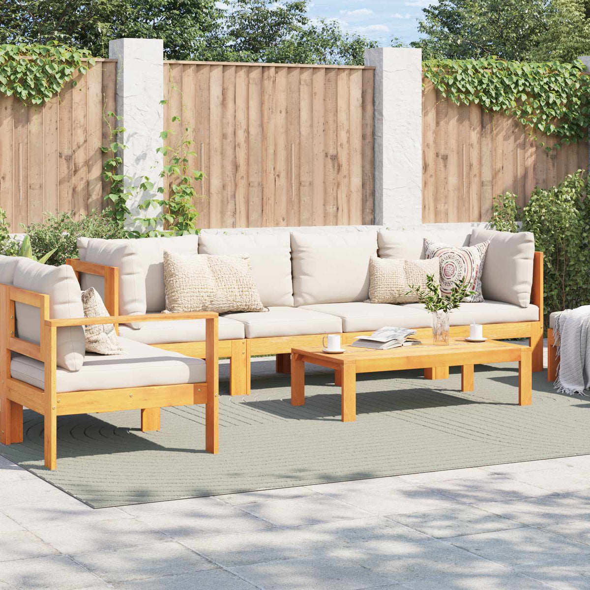 Vidaxl binnen- en buitentapijt palmeras groen 240 x 340 cm polyester