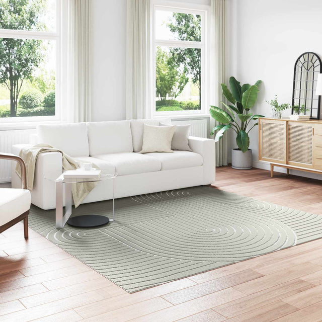Vidaxl binnen- en buitentapijt palmeras groen 240 x 240 cm polyester